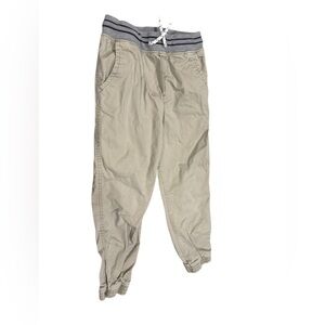 Cat & Jack Kids Boys Khaki Elastic Waist Joggers Tie Waist Size 8